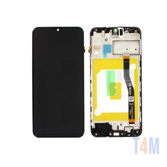 TOUCH+DISPLAY WITH FRAME SAMSUNG GALAXY M20/M205 6.3" SERVICE PACK (GH82-18682A/18724A/18743A) BLACK